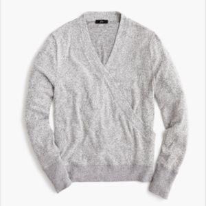 J. Crew NWT Supersoft faux-wrap top XL